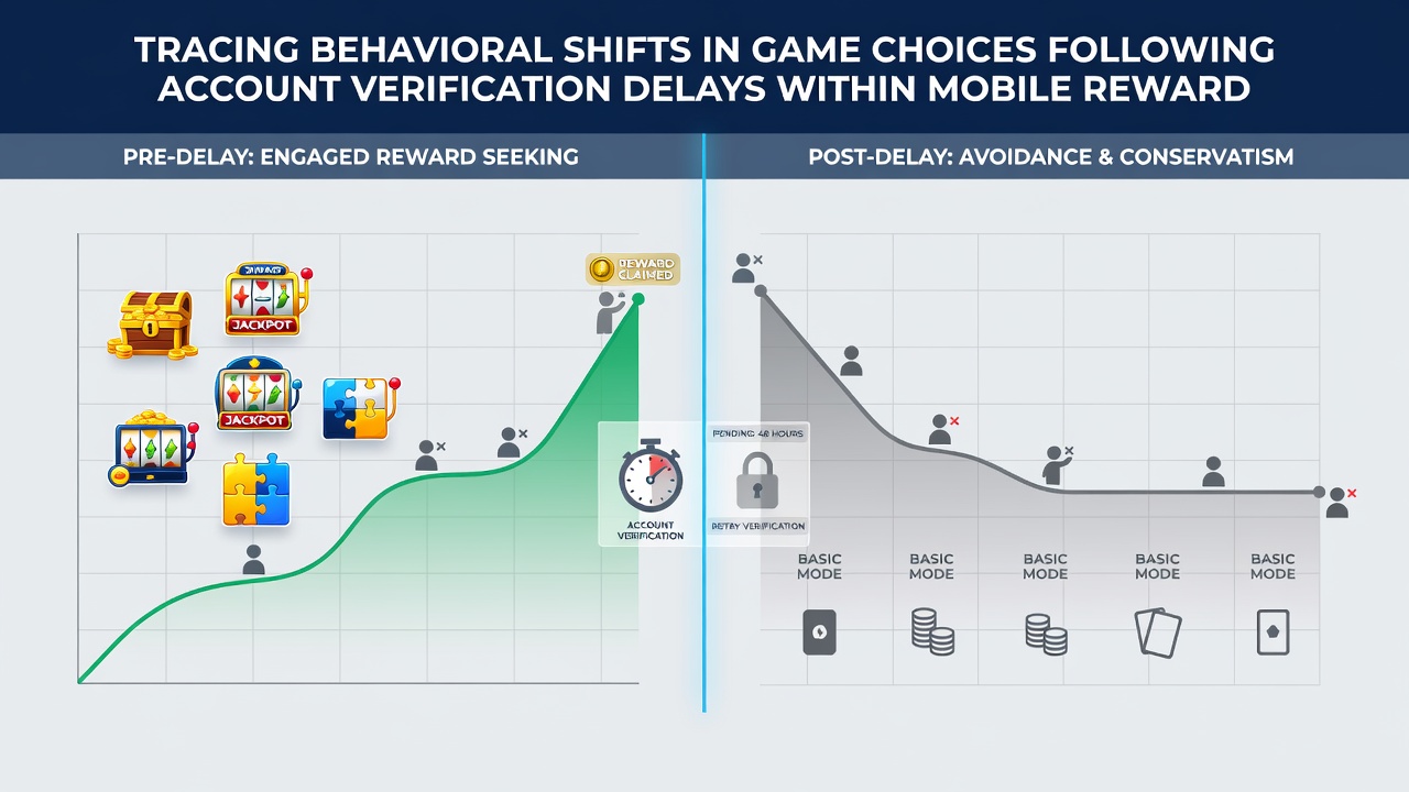 Visualisierung von Spielauswahlmustern nach Verifizierungsverzögerungen